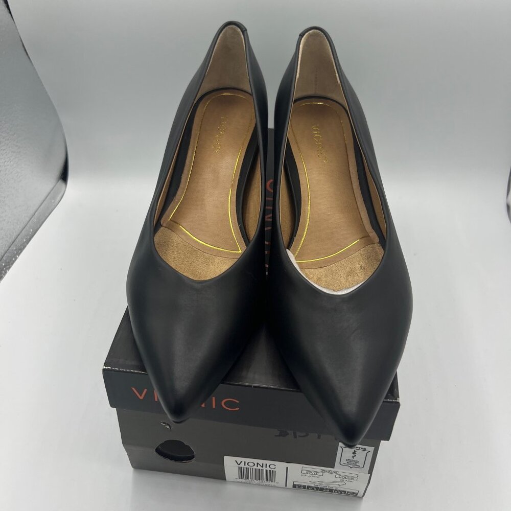 BRAND NEW Vionic Kit Minnie Leather Heels in BLACK
